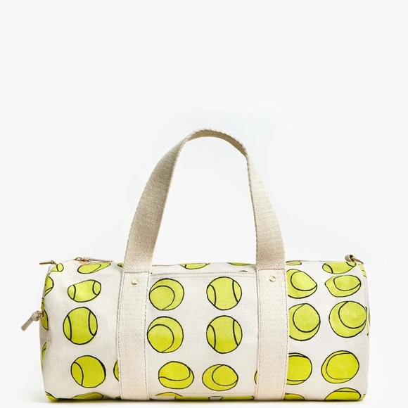 Clare V Handbags - NWOT Clare V Duffle Canvas Tennis Balls, Natural